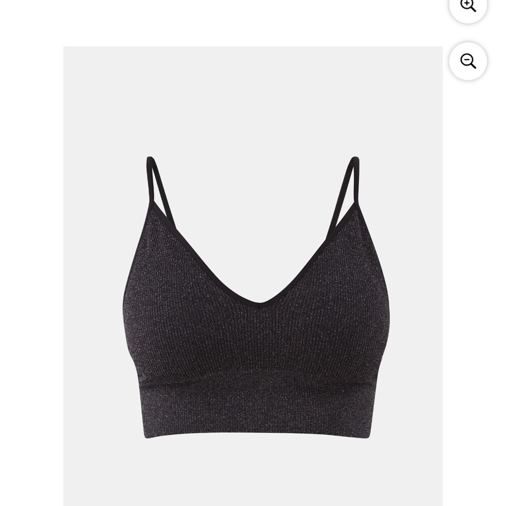 No Boundaries Women's Shimmer V-Neck Brami - Picture 11 of 16